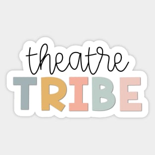 Theatre Tribe Muted Pastels Sticker